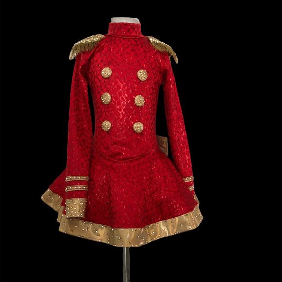 Custom Christmas show performance dress Nutcracker Toy Soldier Figure skating - Picture 2 of 6